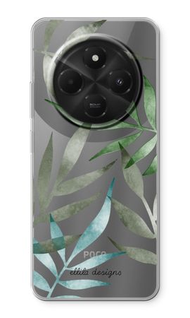 Tropical watercolor leaves