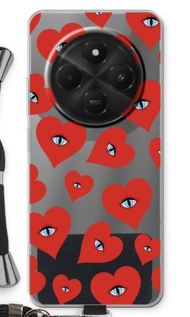 Red heart eyes