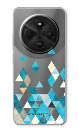 Coloured triangles blue