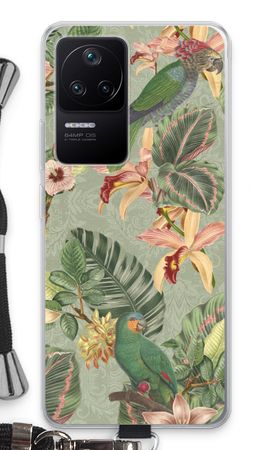 Tropical jungle parrot