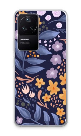 Flowers with blue leaves