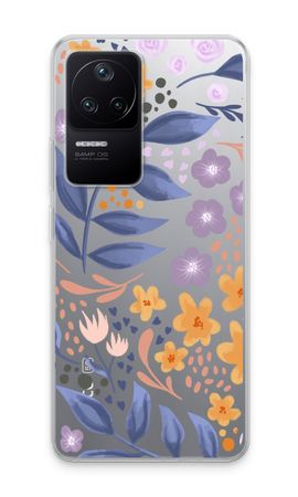 Flowers with blue leaves