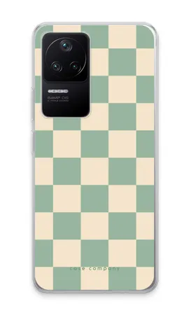 Checkered Mint, Xiaomi Poco F4 pehme ümbris