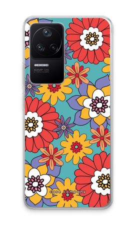 Retro Flowers - Blue