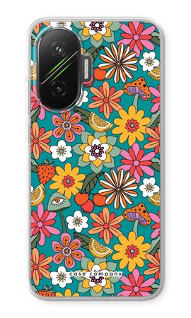 Retro Flowers N°2 - Blue