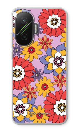 Retro Flowers - Purple