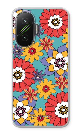 Retro Flowers - Blue