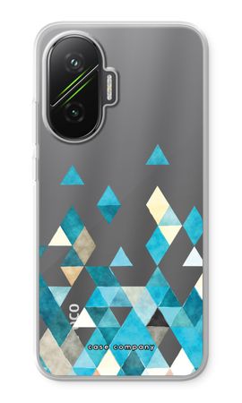 Coloured triangles blue