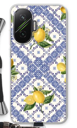 Blue tiles and lemons