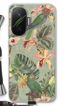 Tropical jungle parrot