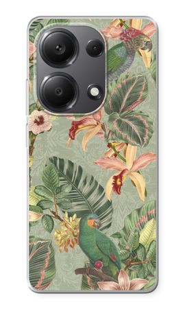 Tropical jungle parrot