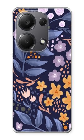 Flowers with blue leaves