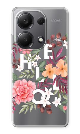 Hello in flowers