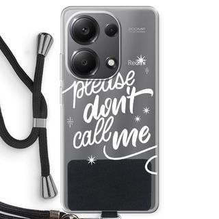 Don't call