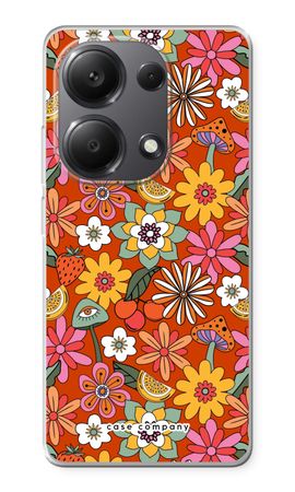 Retro Flowers - Red
