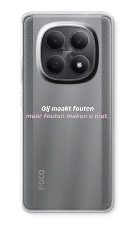 Fouten maken u niet