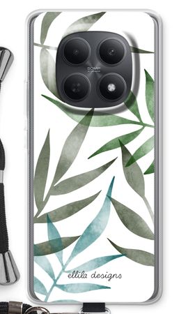 Tropical watercolor leaves