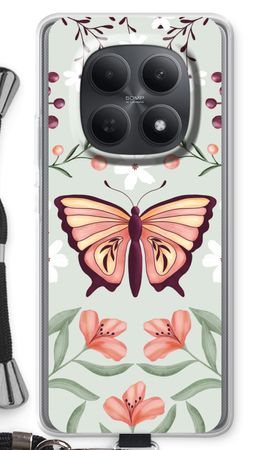 Schmetterling in einer blumigen Welt