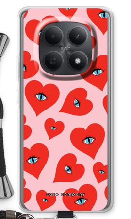 Red heart eyes