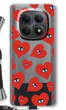Red heart eyes