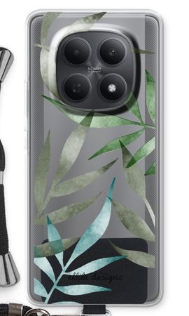 Tropical watercolor leaves