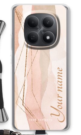 Gold Lines Namecase - Blush