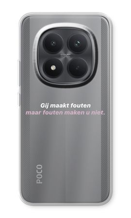 Fouten maken u niet