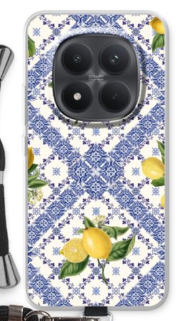 Blue tiles and lemons