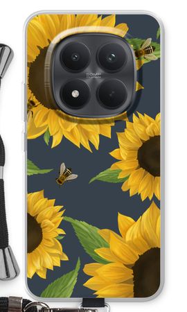 Sunflower and bees