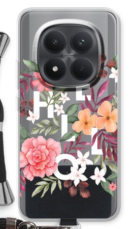 Hello in flowers