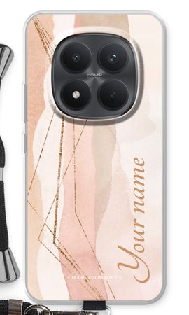 Gold Lines Namecase - Blush