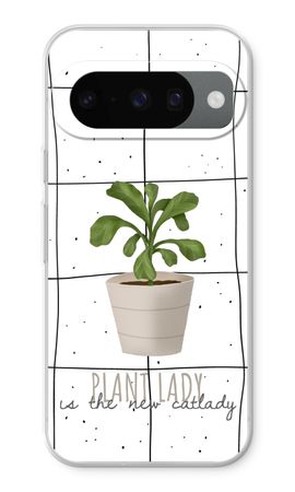 Houseplant on windowpane