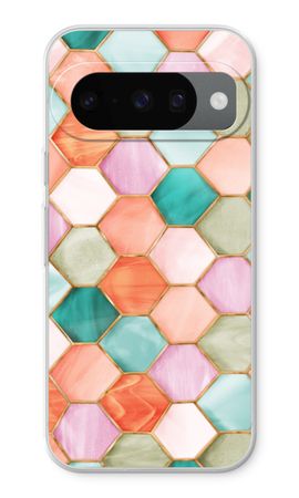 Hexagons in stained glass