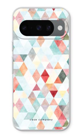 Coloured triangles pastel