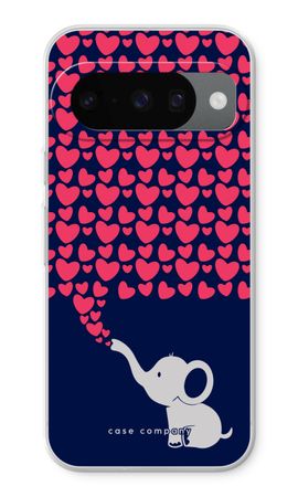 Éléphant et cœurs