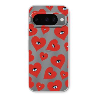 Ojos de corazón rojo