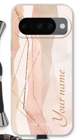 Gold Lines Namecase - Blush