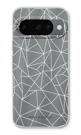 Geometric lines white
