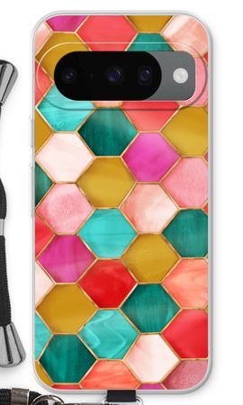 Hexagons in stained glass