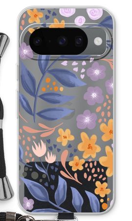 Flowers with blue leaves