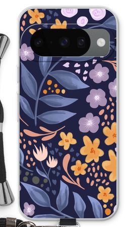 Flowers with blue leaves