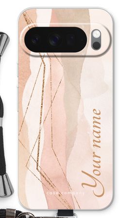 Gold Lines Namecase - Blush