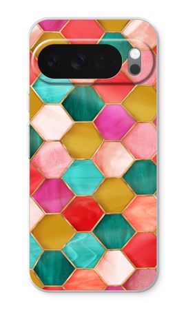 Hexagons in stained glass