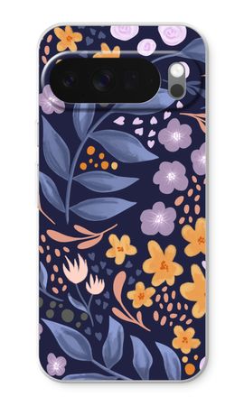 Flowers with blue leaves