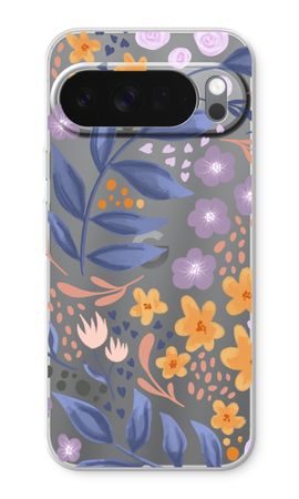 Flowers with blue leaves