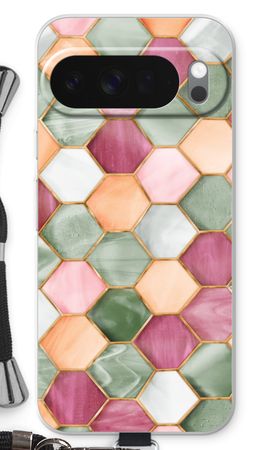 Hexagons in stained glass