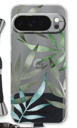 Tropical watercolor leaves