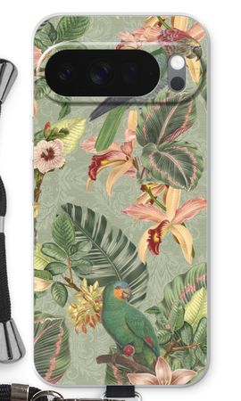 Tropical jungle parrot