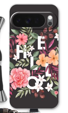 Hello in flowers