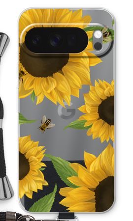 Sunflower and bees